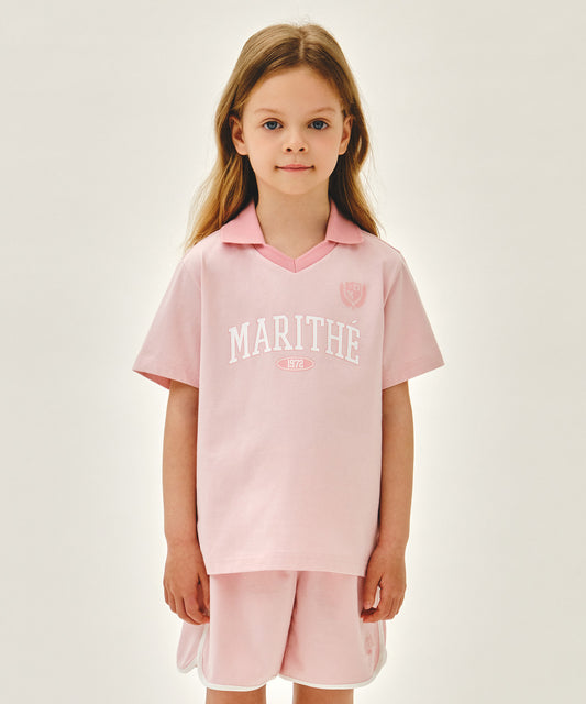 Marithé François Girbaud KIDS OPEN COLLAR TEE