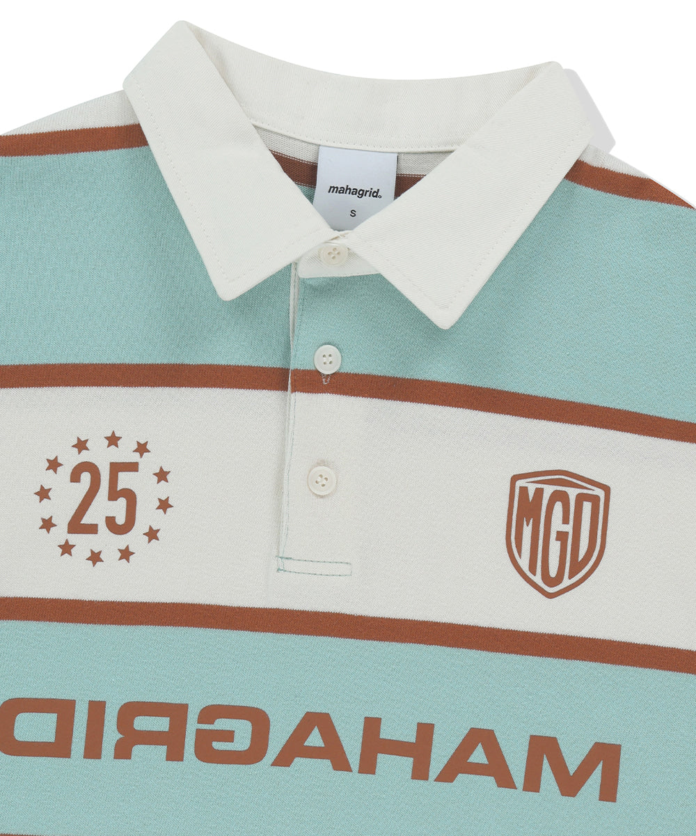 Mahagrid Stripe Rugby Shirt