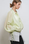 General Idea WOMAN Summer Sheer Volume Blouson Shirt