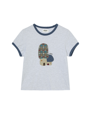 AEAE Mushroom Applique Tee