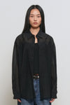 General Idea WOMAN Summer Wrinkle Sheer Shirt