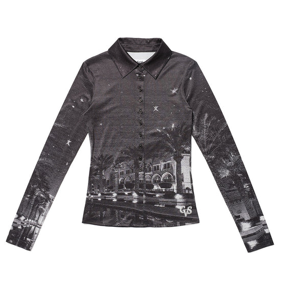 Cavish W Khalifa Printed Shirt
