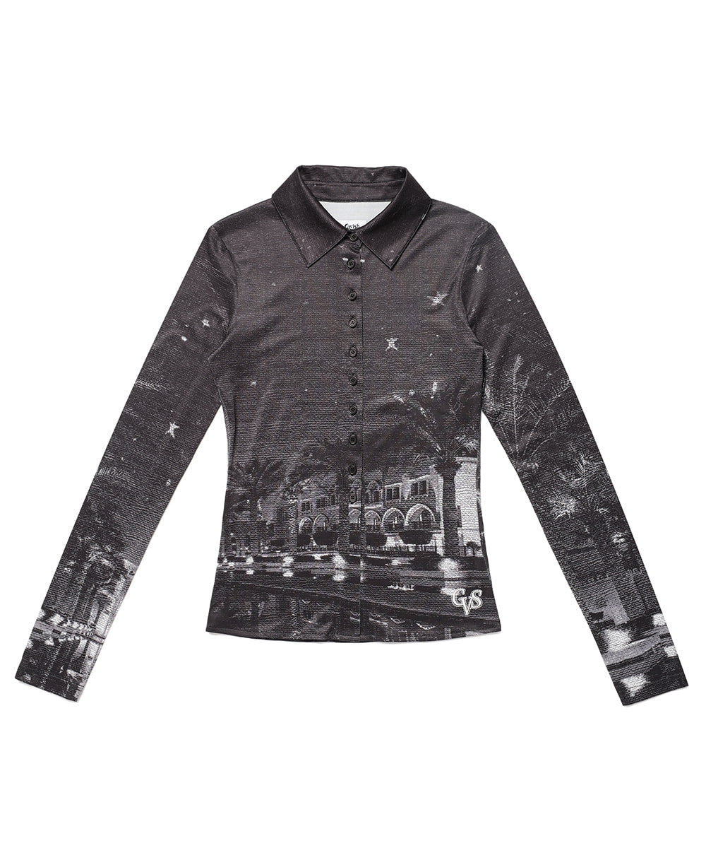 Cavish W Khalifa Printed Shirt