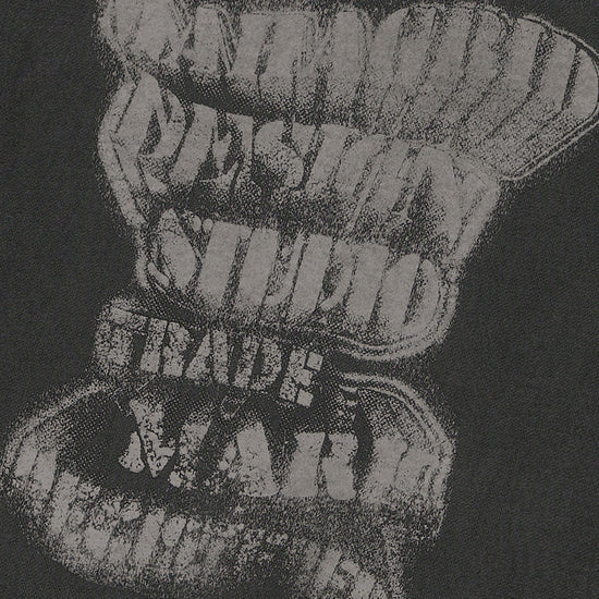 Mahagrid GRUNGE SLOGAN PIGMENT SWEATSHIRT [CHARCOAL]