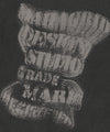 Mahagrid GRUNGE SLOGAN PIGMENT SWEATSHIRT [CHARCOAL]