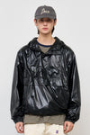 General Idea UNISEX Glossy Packable Anorak [BLACK]
