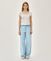 Marithé François Girbaud W CAP SLEEVE RIBBON BLOUSE