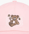 Marithé François Girbaud Kids Flower Bear Classic Logo Ball Cap Navy