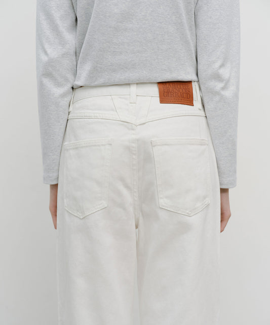 Marithé François Girbaud W HIGH STRAIGHT DENIM PANTS