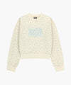 Marithé François Girbaud Women's Classic Logo Crop Sweatshirt Light Yellow