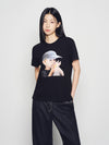 ADLV Women's ADLV Baby Face Cap Boy Short Sleeve T-Shirt