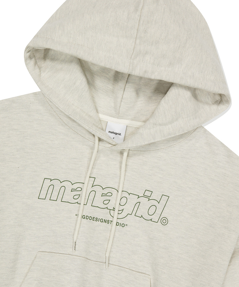 Mahagrid THIRD LOGO CROP HOODIE