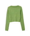 Bitter Cells Daisy Pointelle Cardigan - Olive