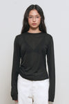 General Idea WOMAN Shirring Long Sleeve T-Shirt