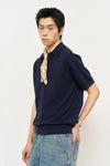 General Idea MAN Essential Collar Neck Half Knit
