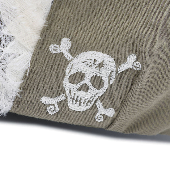 Nice Ghost Club Flower Lace Skull Hunting Cap