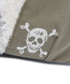 Nice Ghost Club Flower Lace Skull Hunting Cap