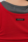 General Idea WOMAN Two-Way Color Layered T-Shirt