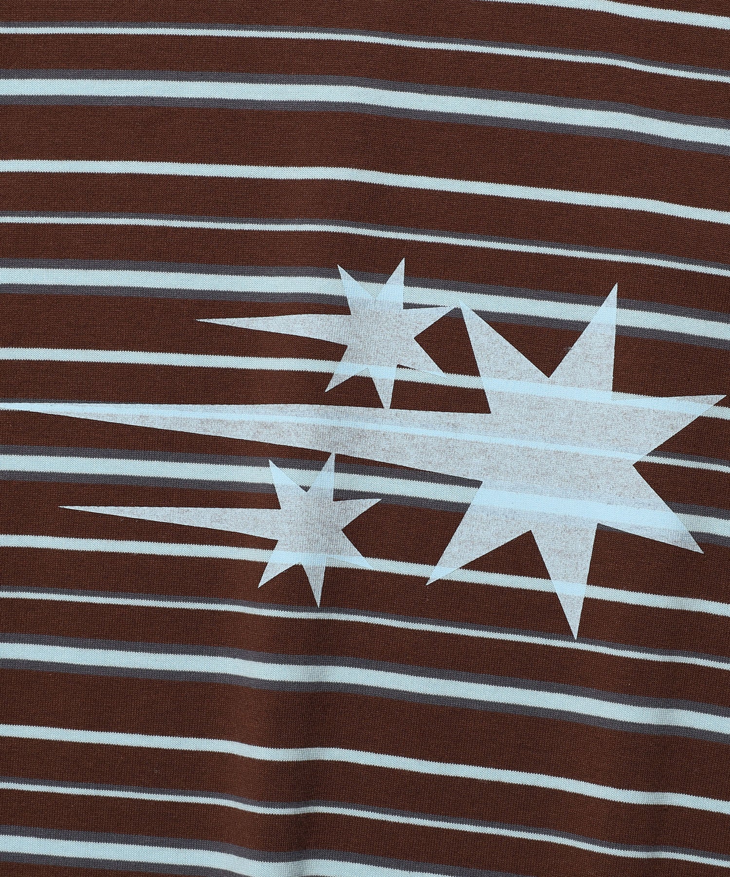 Nice Ghost Club Stripe 3 Star Basic Ringer Tee