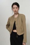 General Idea WOMAN Strap Collarless Jacket