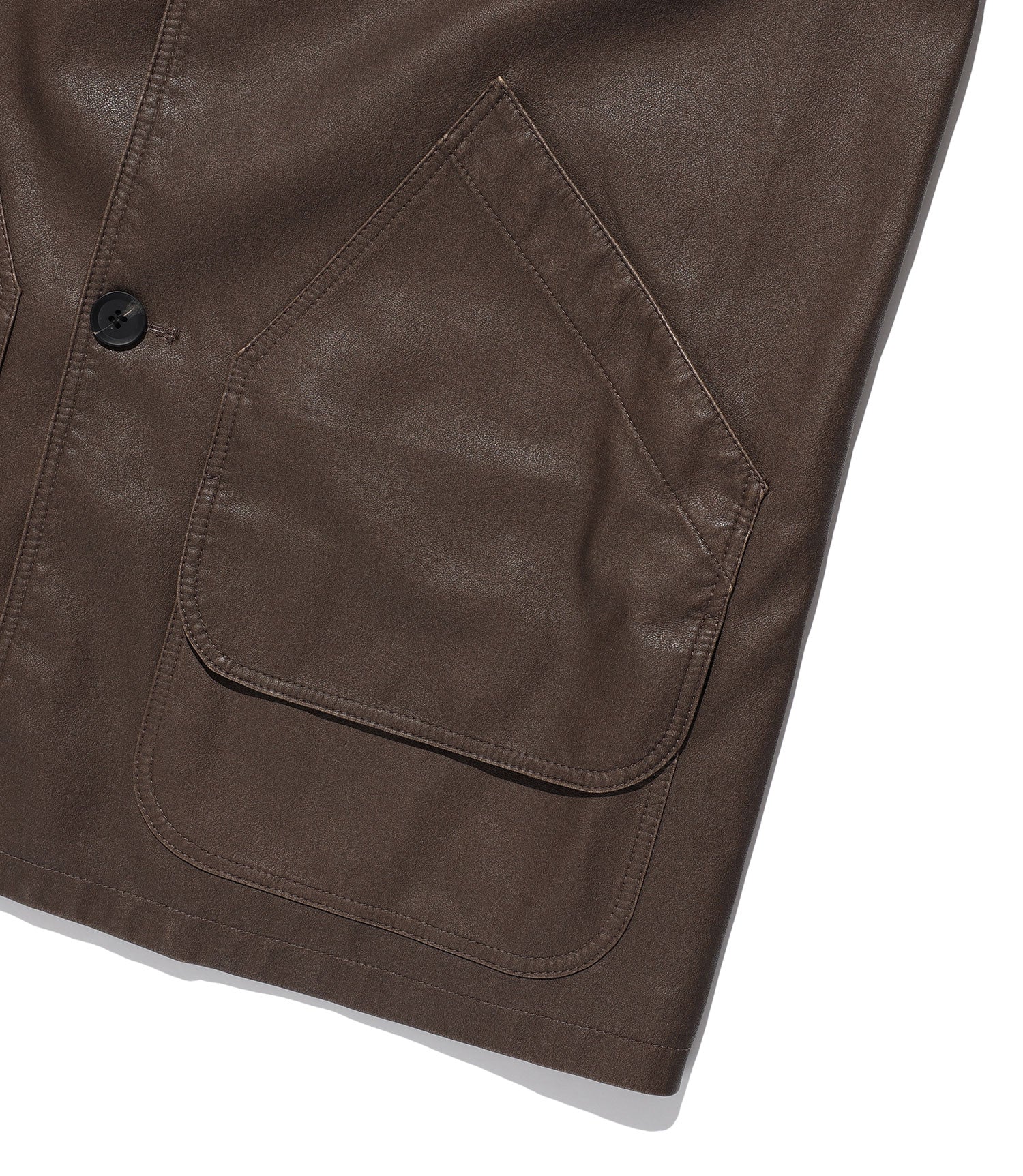 Nice Ghost Club PU Leather Work Car Coat