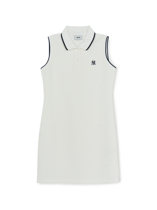 MLB Women's Varsity Slim Fit Collar Sleeveless Ops