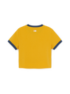 MLB Women's Sportive Cursive Ringer Crop T-shirts