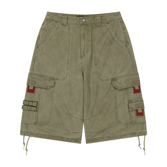 Mahagrid Bermuda Utility Cargo Shorts