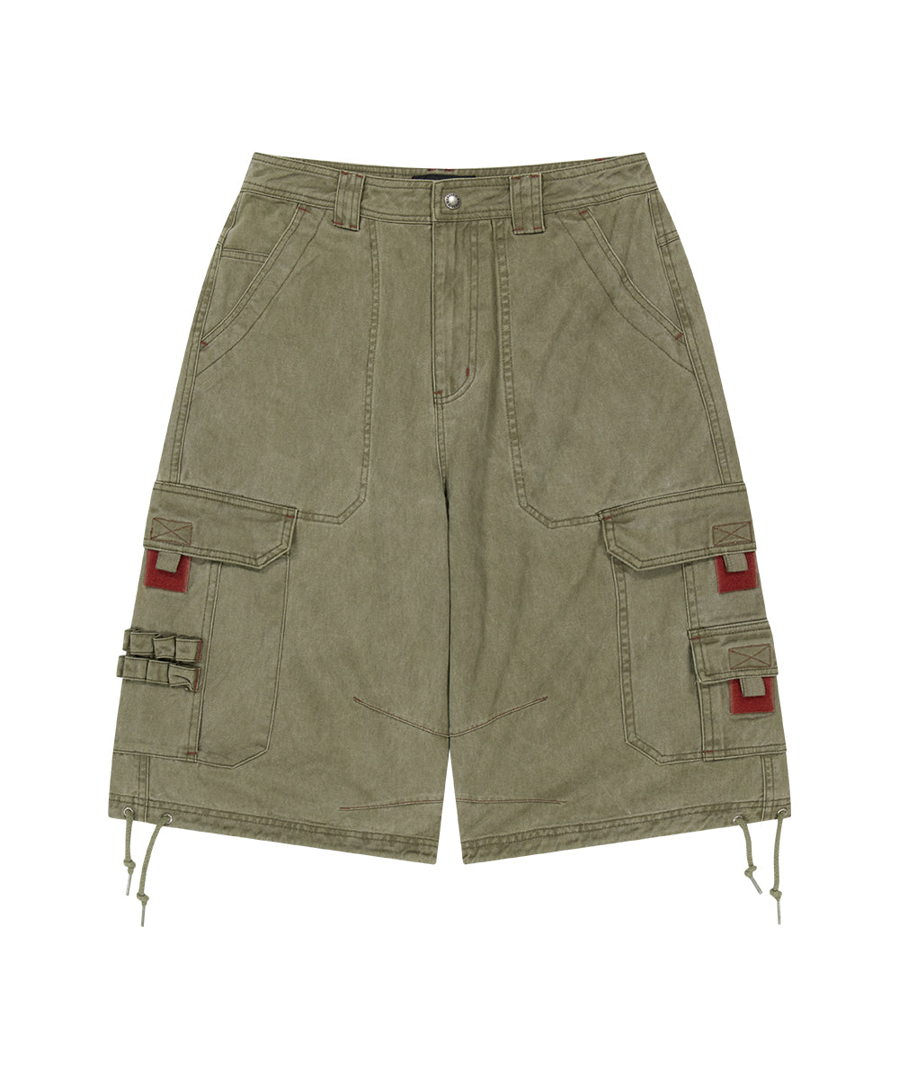 Mahagrid Bermuda Utility Cargo Shorts