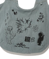 Nice Ghost Club Denim Doodle Shoulder Tote Bag