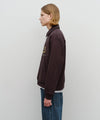 Marithé François Girbaud Baseball Logo Collar Half Zip Sweatshirt Navy