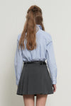 General Idea WOMAN Classic Stripe Rivet Shirt