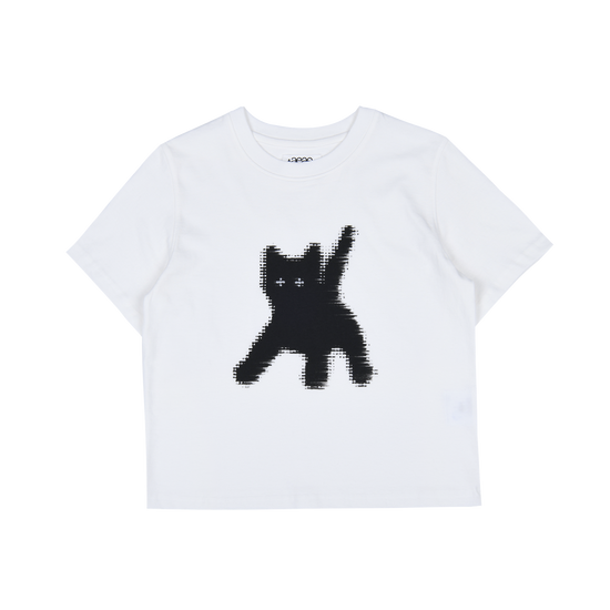 AEAE Flashed Cats Eye Crop T-Shirt