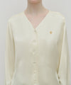Marithé François Girbaud Women's V-Neck Tie Blouse