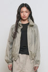 General Idea WOMAN Sheer Shirring Windbreaker Jacket