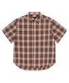 Mahagrid Ombre Check Half Shirt