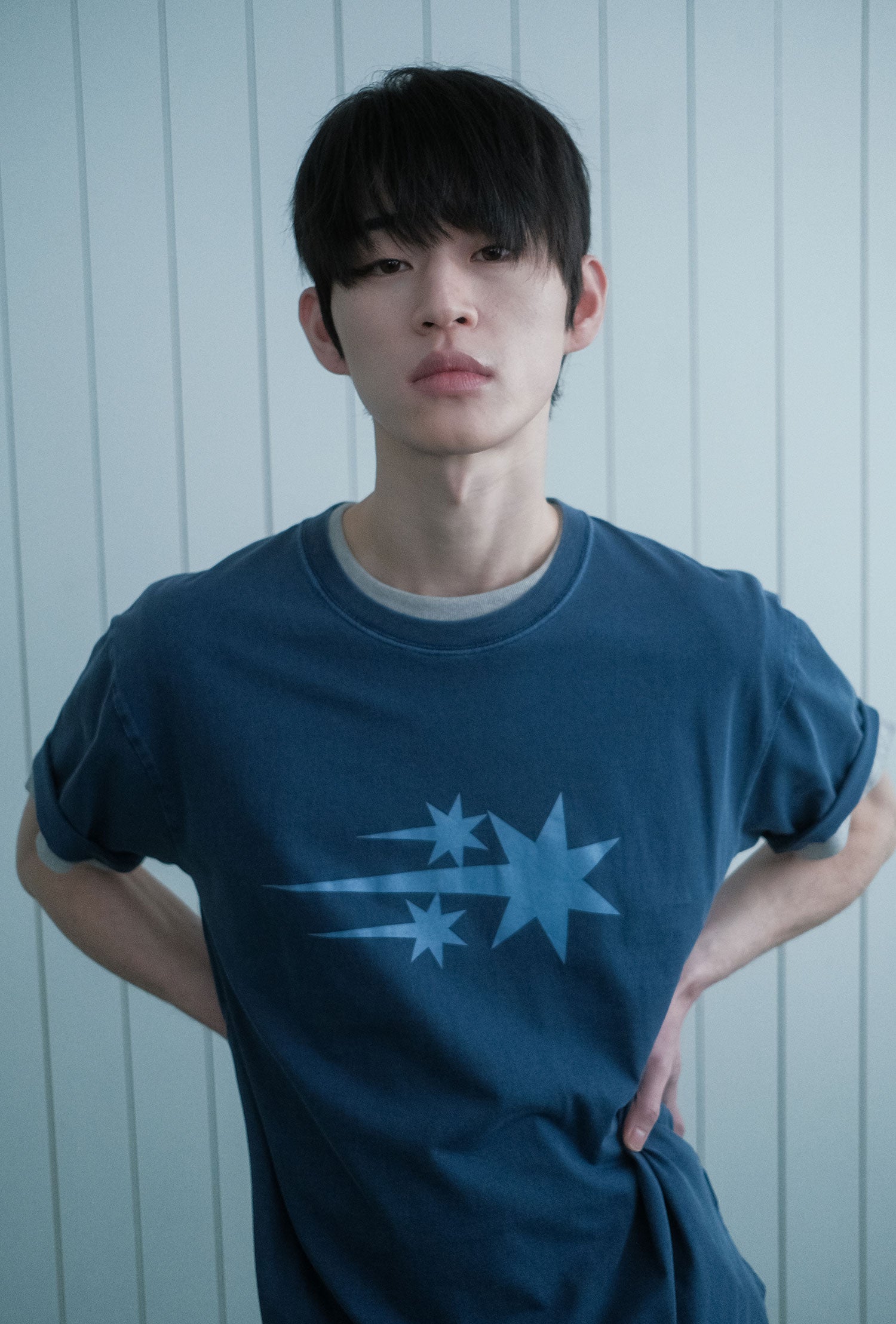 Nice Ghost Club 3 Star Symbol Pigment Tee