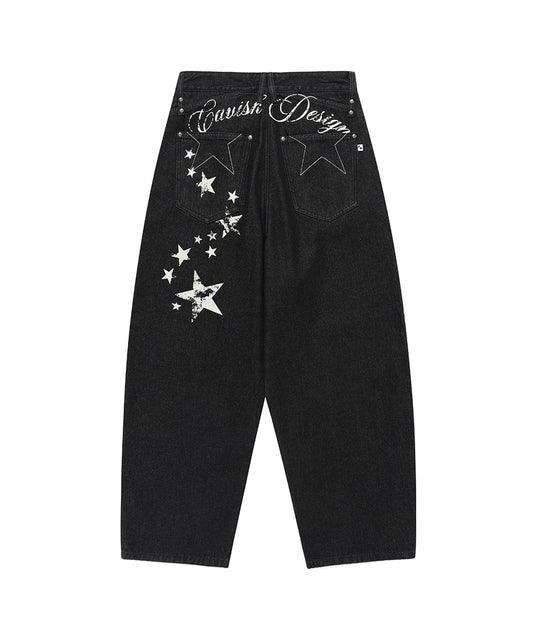 Cavish W Milky Way Denim Pants [Black] - Size M - Pre-Order Ships June 26