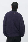 General Idea MAN Wool Blend Hairy Loose Fit Cardigan