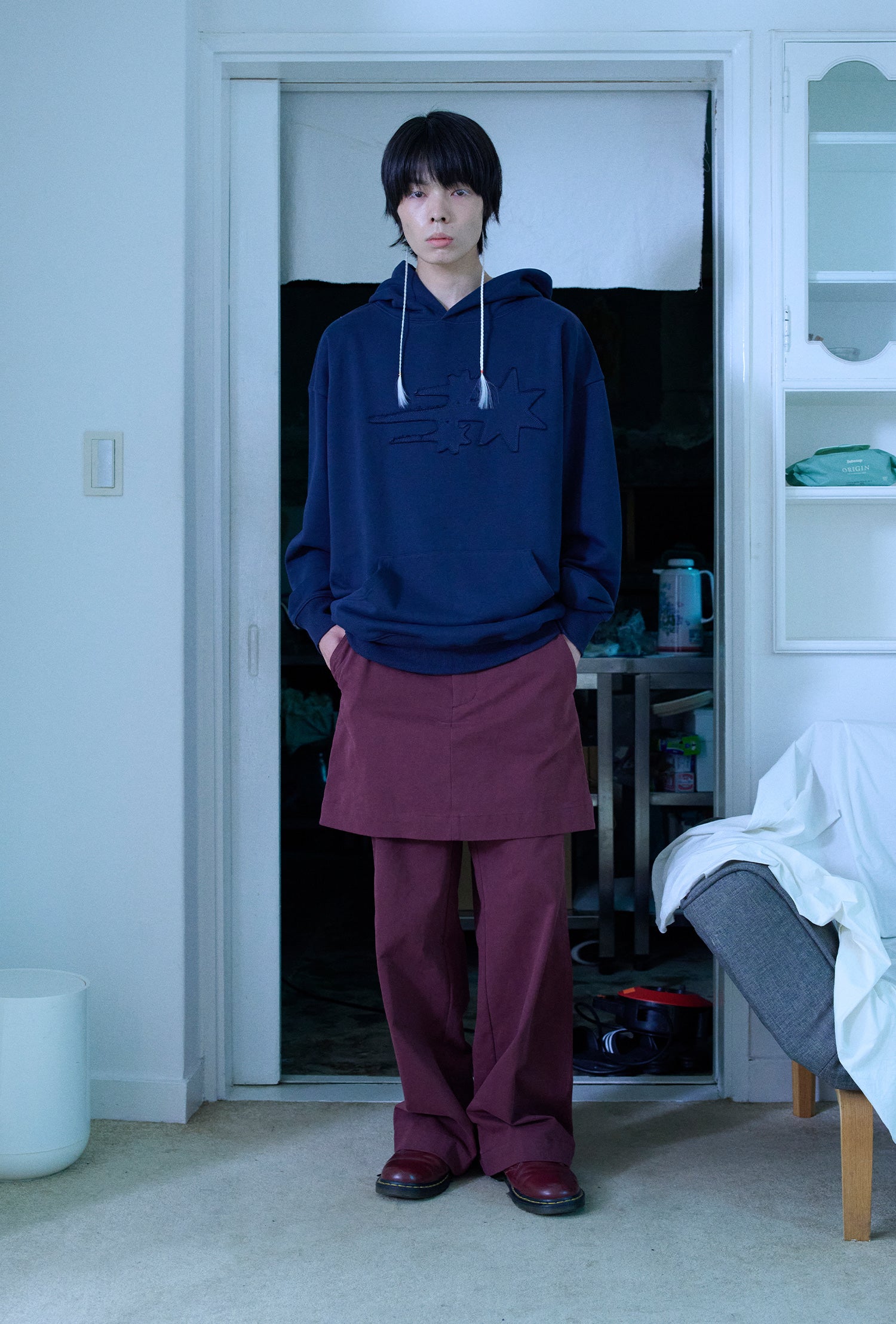 Nice Ghost Club 3 Star Logo Hoodie