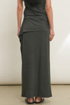 General Idea WOMAN Easy Banding Maxi Skirt [CHARCOAL]