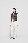 ADLV Woman Basic Logo Oversize Short Crop Duck Down Vest