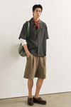General Idea MAN Open Collar Half Shirt
