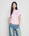 ADLV Woman Fuzzy Bear Short Sleeve T-Shirt