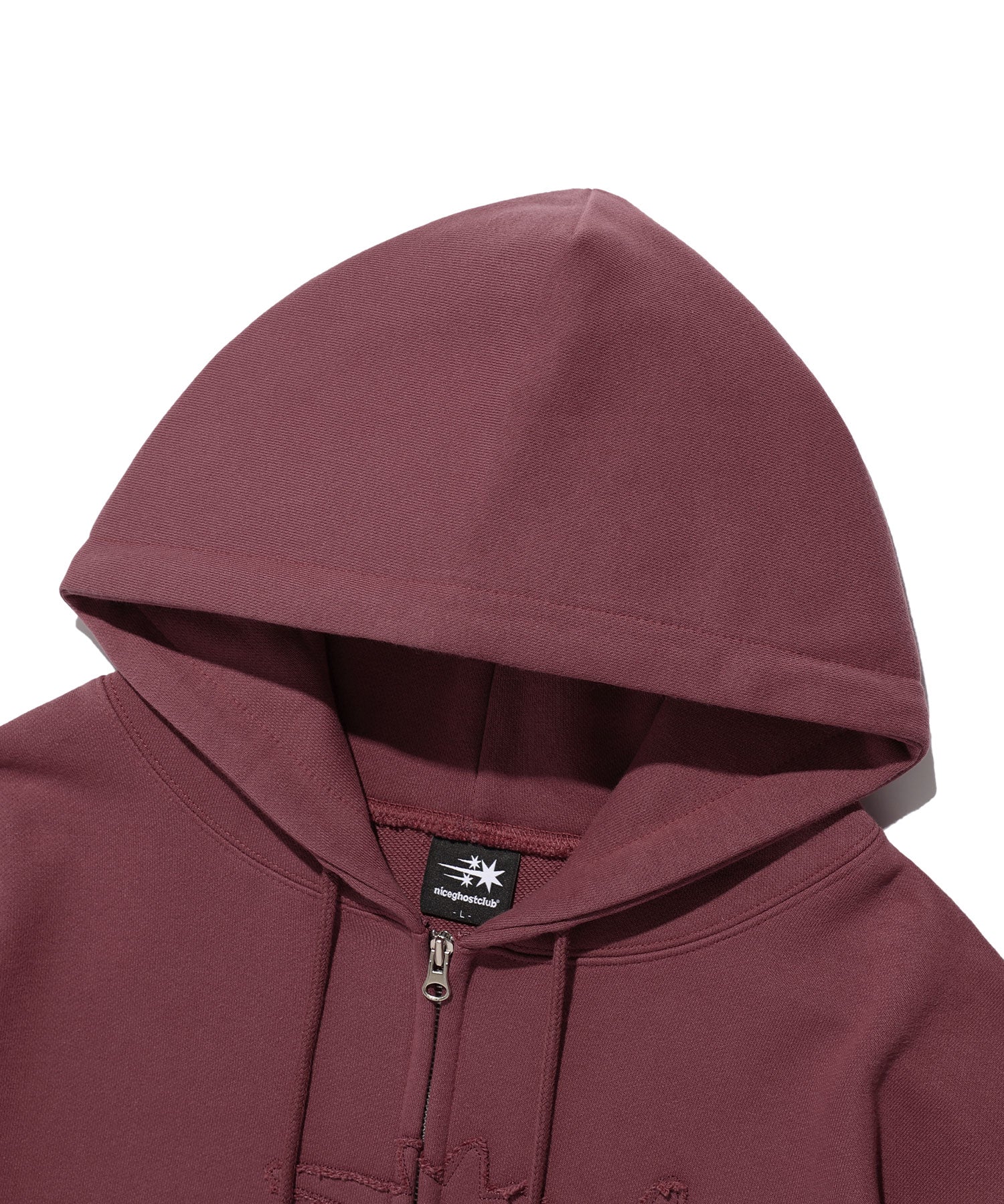 Nice Ghost Club 3Star Logo Zip Hoodie