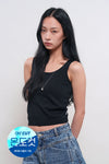 General Idea WOMAN Temperature Cut U-Neck Knit Sleeveless