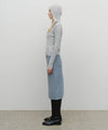 Marithé François Girbaud W Classic Corduroy Midi Skirt Sky Blue