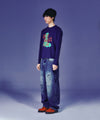 Nice Ghost Club Star Logo Slim Long Sleeve Tee