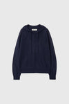 General Idea Woman Sheer Hood Knit Pullover