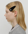 Marithé François Girbaud Circle Logo Velvet Hair Pin